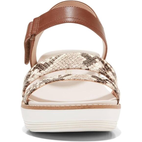 NWT Cole Haan Women's Originalgrand Sandal, Dark Cuo Sanddollar Snake Print-Sz11 - Picture 2 of 7